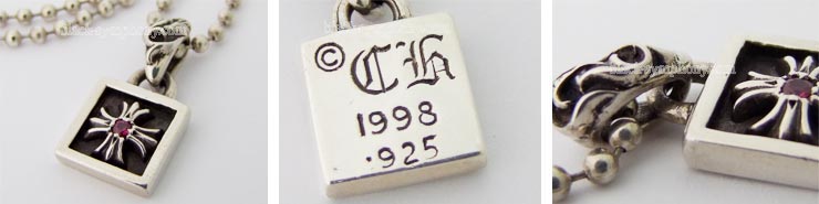 クロムハーツ ChromeHearts フレームドCHプラスチャームwithルビー