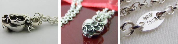 クロムハーツ ChromeHearts スタック ハートチャーム#B&ネックチェーンセット