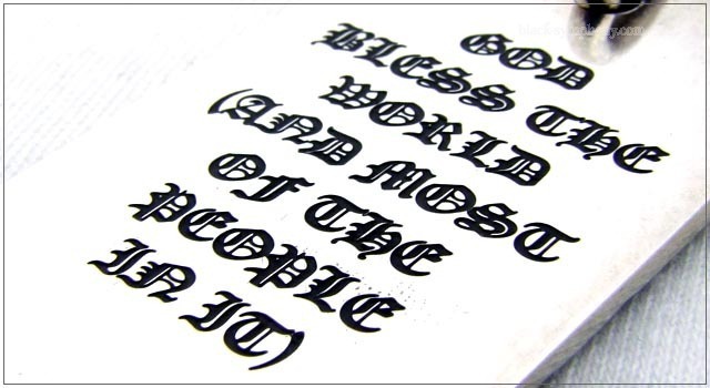 クロムハーツ(chrome hearts) ゴッドブレスワールド ドッグタグ