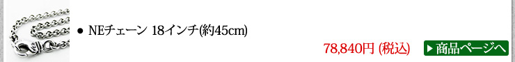 クロムハーツ Chrome Hearts ネックレス NEチェーン 18インチ width=