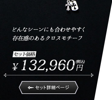 クロムハーツ カットアウトクロスドッグタグ(タイニー)&CHクロスベビーファットチャーム&ロールチェーン20インチネックレス着用画像