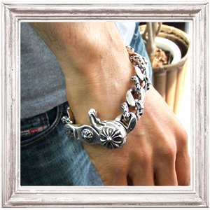 chrome hearts クロムハーツ ファンシーチェーン クリップ ブレスレット