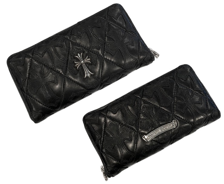 chrome hearts クロムハーツ 財布　REC F ZIP#2 セメタリーキルテッド with CHクロス