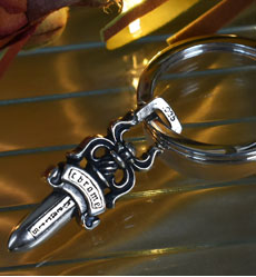 chrome hearts クロムハーツ スプリットキーリング with ダガー