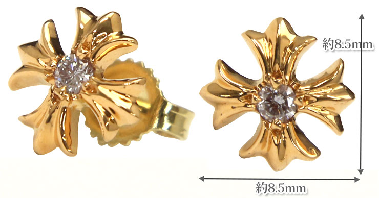 CHROME HEARTS ダイヤ ピアス 22K