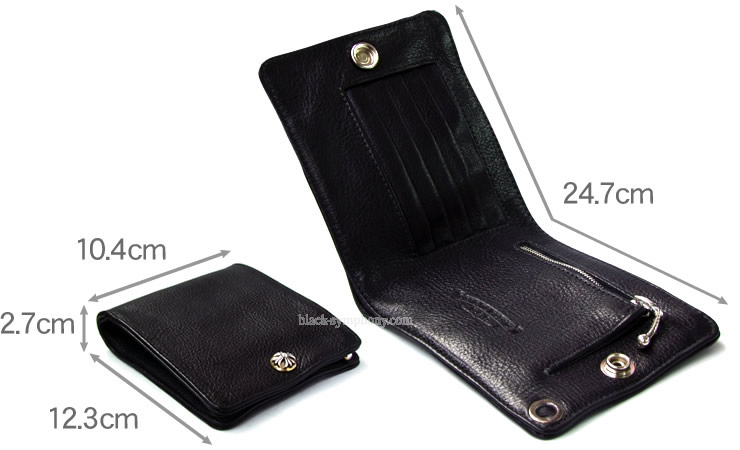 chrome hearts 1snap wallet