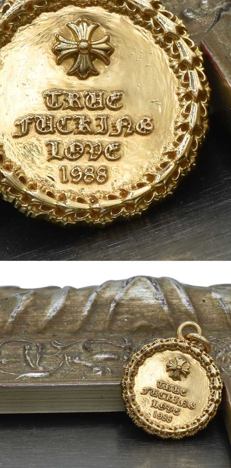 クロムハーツ JJSメダル CHプラスTFL1988チャーム22Kゴールド|クロム