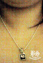クロムハーツ Frame Heart Charm Necklace