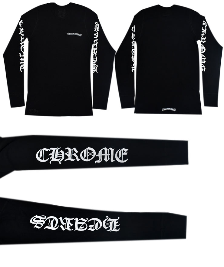 chromehearts】クロムハーツロングワッフルTシャツCHロゴ