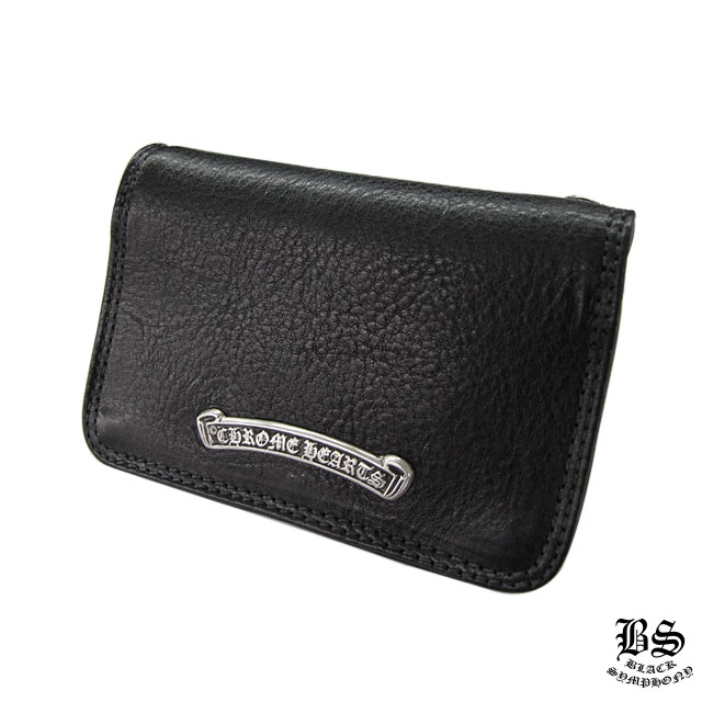 クロムハーツ chromehearts レザーカードケース#2 ブラック