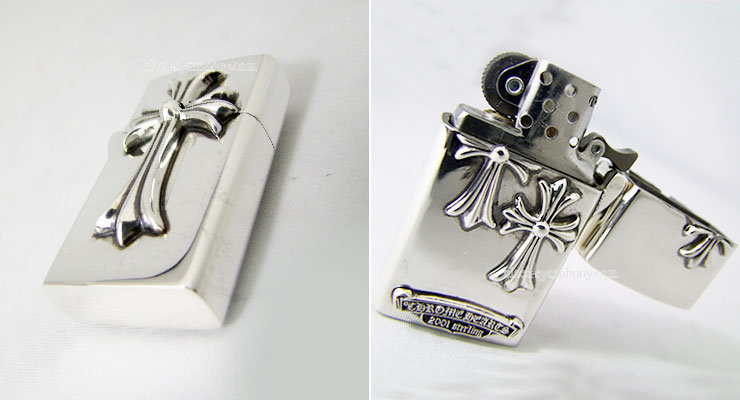 クロムハーツ ChromeHearts  CHクロス Zippo タイニーダブルクロス スリム V2 ライター