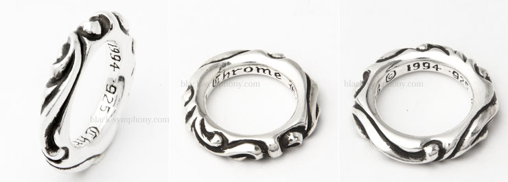 クロムハーツ ChromeHearts スクロールバンドリング(指輪)
