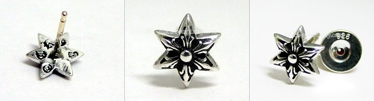 クロムハーツ CHROME HEARTS　スタースタッド ピアス