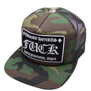 クロムハーツ トラッカーキャップFUCK カモフラ
