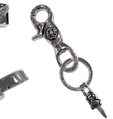 chrome hearts クロムハーツ キーリング　クリップ＆ダガー