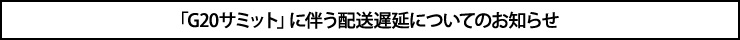 G20サミットに伴う遅延のお知らせ
