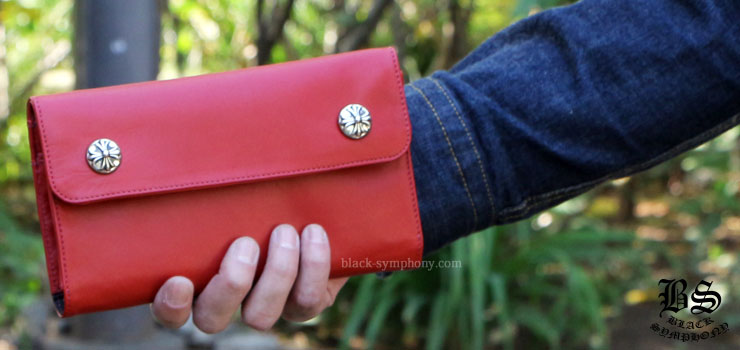 CHROME HEARTS WAVE WALLET 財布 RED