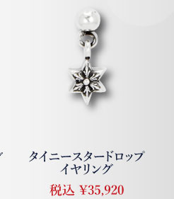 クロムハーツ タイニースタードロップイヤリング